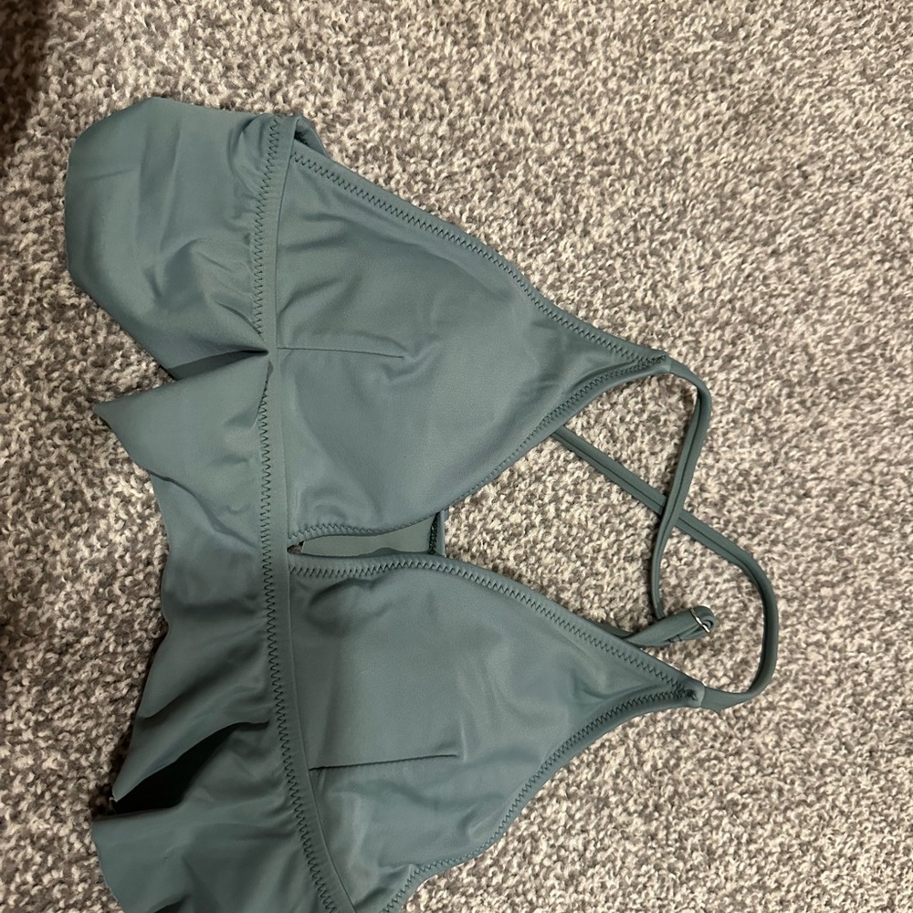 Cupshe Teal Bikini Top